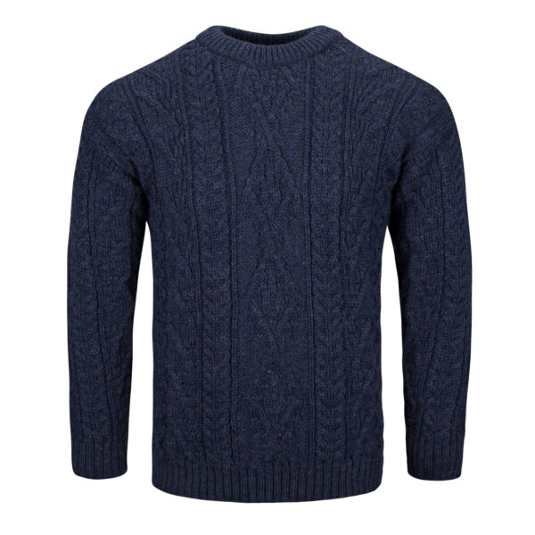 Unisex Aran Crew Neck Jumper